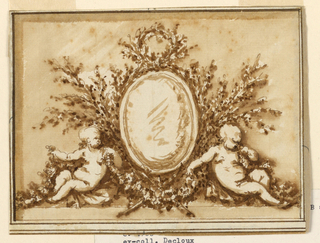 Drawing, Design for an Overdoor