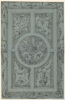 Drawing, Design for a ceiling