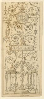 Drawing, Design for a Painted Panel