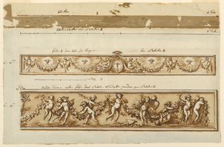 Drawing, Design for Two Friezes