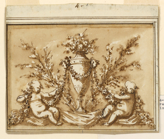 Drawing, Design for an Overdoor