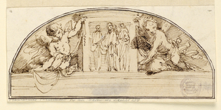 Drawing, Project for a Lunette