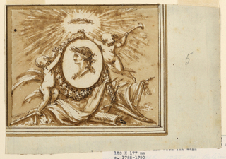 Drawing, Design for an Overdoor