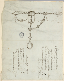 Drawing, Design for a Necklace