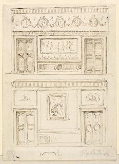 Drawing, Elevation of a Room