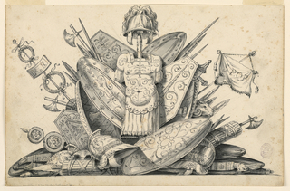 Drawing, Trophy of Weapons