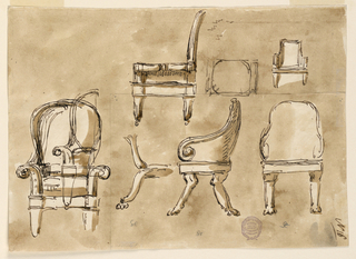 Drawing, Chairs