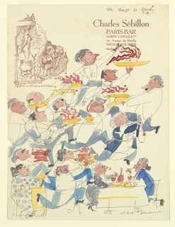 Drawing, Charles Sébillon: Un Mousse de Garçons