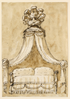 Drawing, Project for a Tented Bed canopy