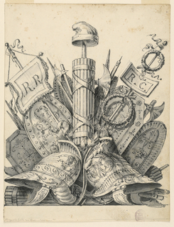 Drawing, Trophy of Weapons