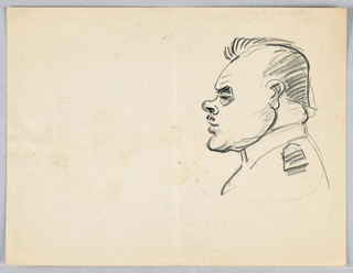 Drawing, Soldier's Head
