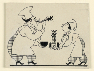 Drawing, Chef and Sous-Chef