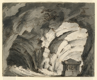 Drawing, Stage Design, Tomb in a Cave