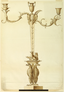 Drawing, Design for a Candlestick with Alternative Suggestions