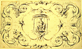 Drawing, Design for the Decoration of an Oblong Octagonal Ceiling