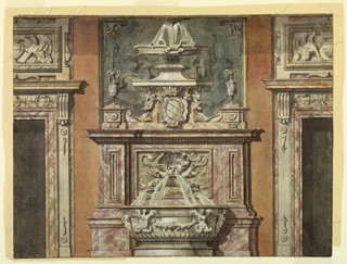 Drawing, Design for a Hall Wall