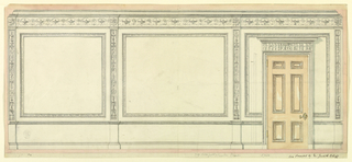 Drawing, Design for a Wall Elevation