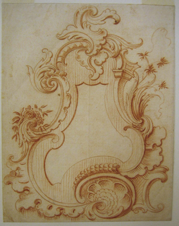 Drawing, Drawing for a Rocaille Escutcheon