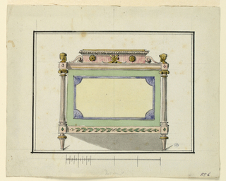 Drawing, Design for a Bedstead