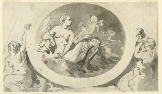 Drawing, Design for a Wall Monument or Fountain