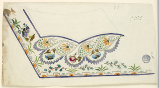 Drawing, Design for the Embroidery of a Man's Waistcoat