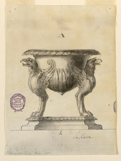 Drawing, Design for a Salt Cellar