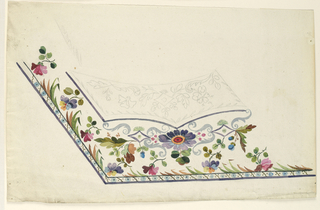 Drawing, Design for the Embroidery of a Man's Waistcoat