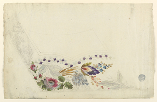 Drawing, Design for the Embroidery of a Man's Waistcoat