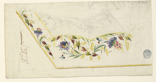 Drawing, Design for the Embroidery of a Man's Waistcoat