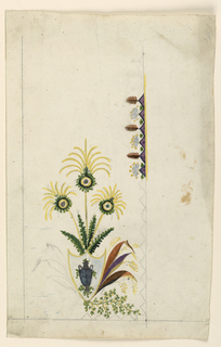 Drawing, Design for a Waistcoat