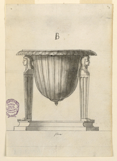 Drawing, Design for a Salt Cellar