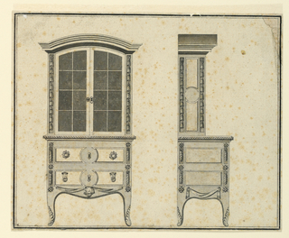 Drawing, Design for a Cabinet