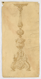 Drawing, Design for a Candelabra