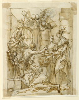 Drawing, Salome Receives the Head of St. John the Baptist