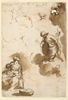 Drawing, Christ and Holy Ghost