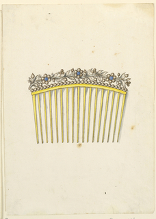 Drawing, Design for comb