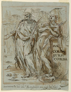 Drawing, Two Martyrs