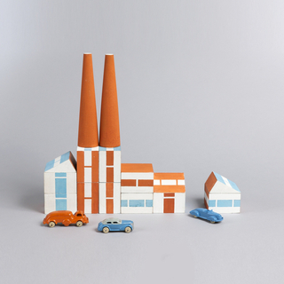 Build the Town Prototype Toy Block Set With Cars