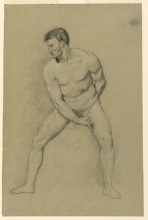 Drawing, Academic Study of a Male Nude
