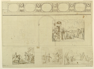 Drawing, Designs for a Church Wall
