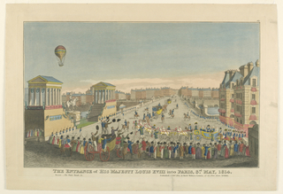 Print, The Entrance of His Majesty Louis XVIII into Paris, 3rd May, 1814