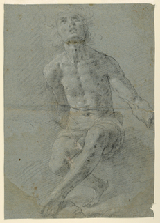 Drawing, Study for a Male Nude