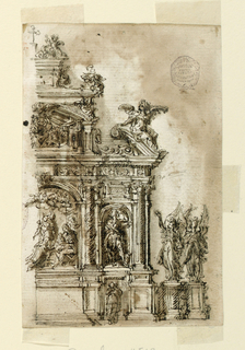 Drawing, Design for an Altar
