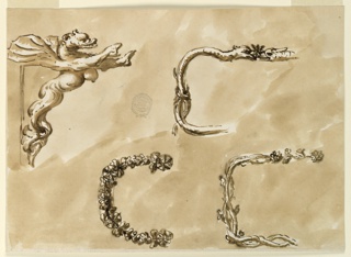 Drawing, Door Knocker and Metal Purse Frames