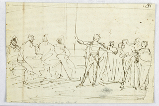 Drawing, Man Giving Speech