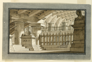 Drawing, Stage Design, Egyptian Prison