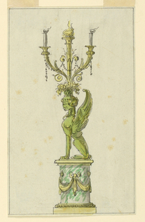 Drawing, Drawing for a candelabrum