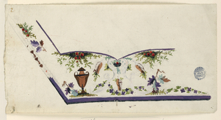 Drawing, Unfinished Design for a Waistcoat