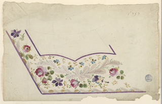 Drawing, Design for a Waistcoat