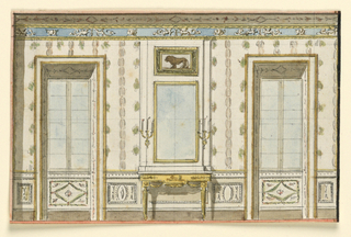 Drawing, Design for a Salon Wall